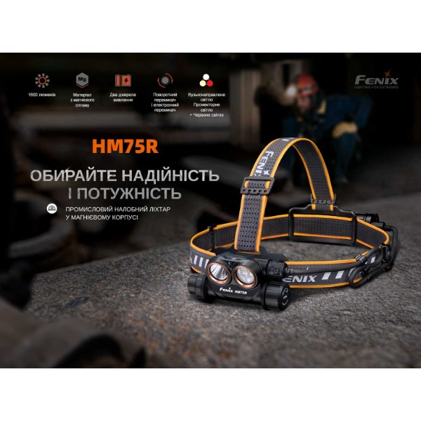 Фото - Фонарь налобный Fenix HM75R